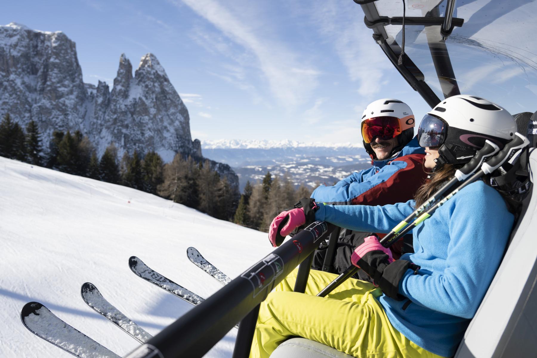 Garni Alpin Seis am Schlern Südtirol Dolomiten Seiser Alm Gästezimmer Frühstück Unterkunft Bed & Breakfast Wintersport Wandern (32)