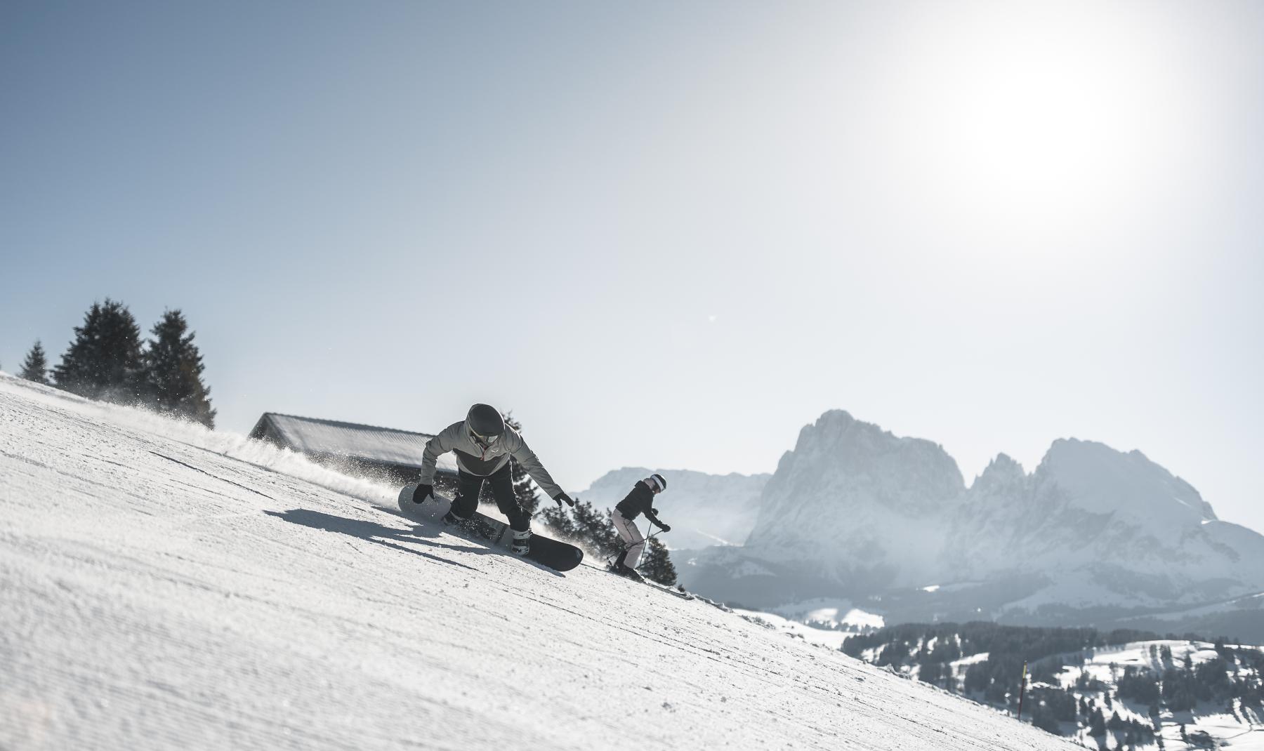 Garni Alpin Seis am Schlern Südtirol Dolomiten Seiser Alm Gästezimmer Frühstück Unterkunft Bed & Breakfast Wintersport Wandern (43)
