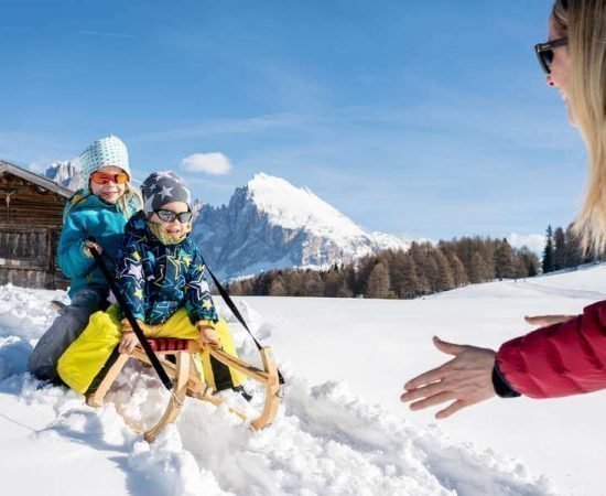 Winter holidays on the Alpe di Siusi